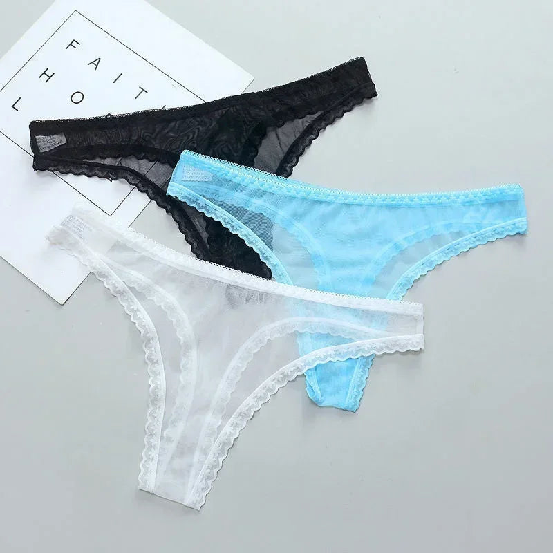 Hosey Sheer Lace Thong Panties