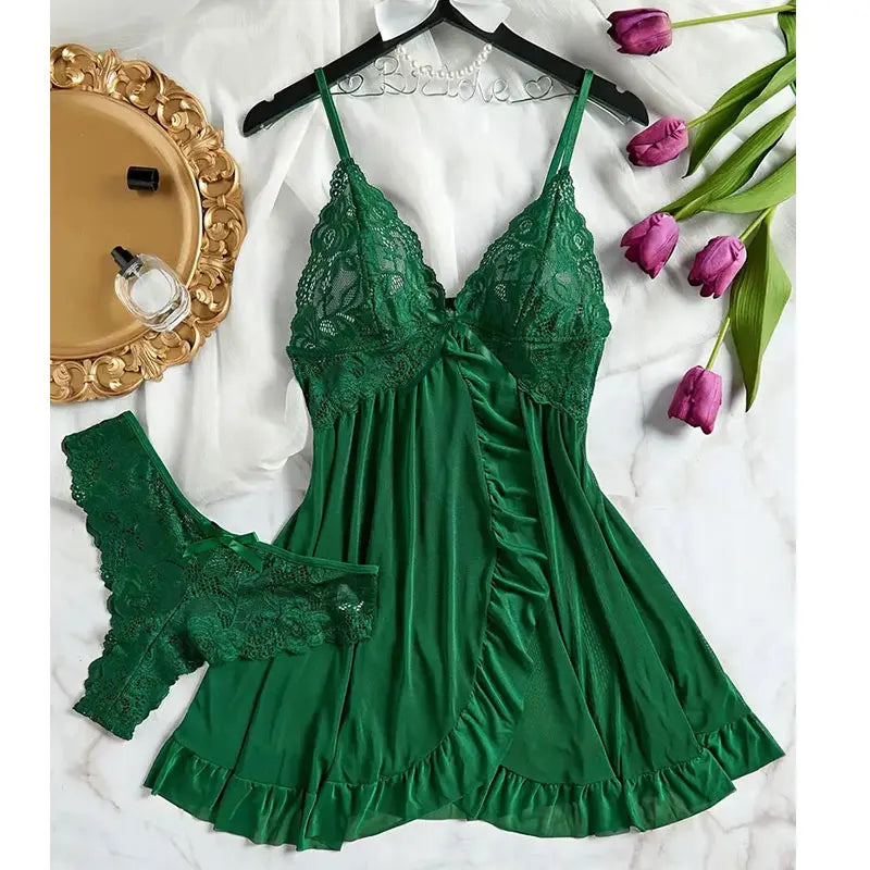 Hosey Sheer Lace Nightdress