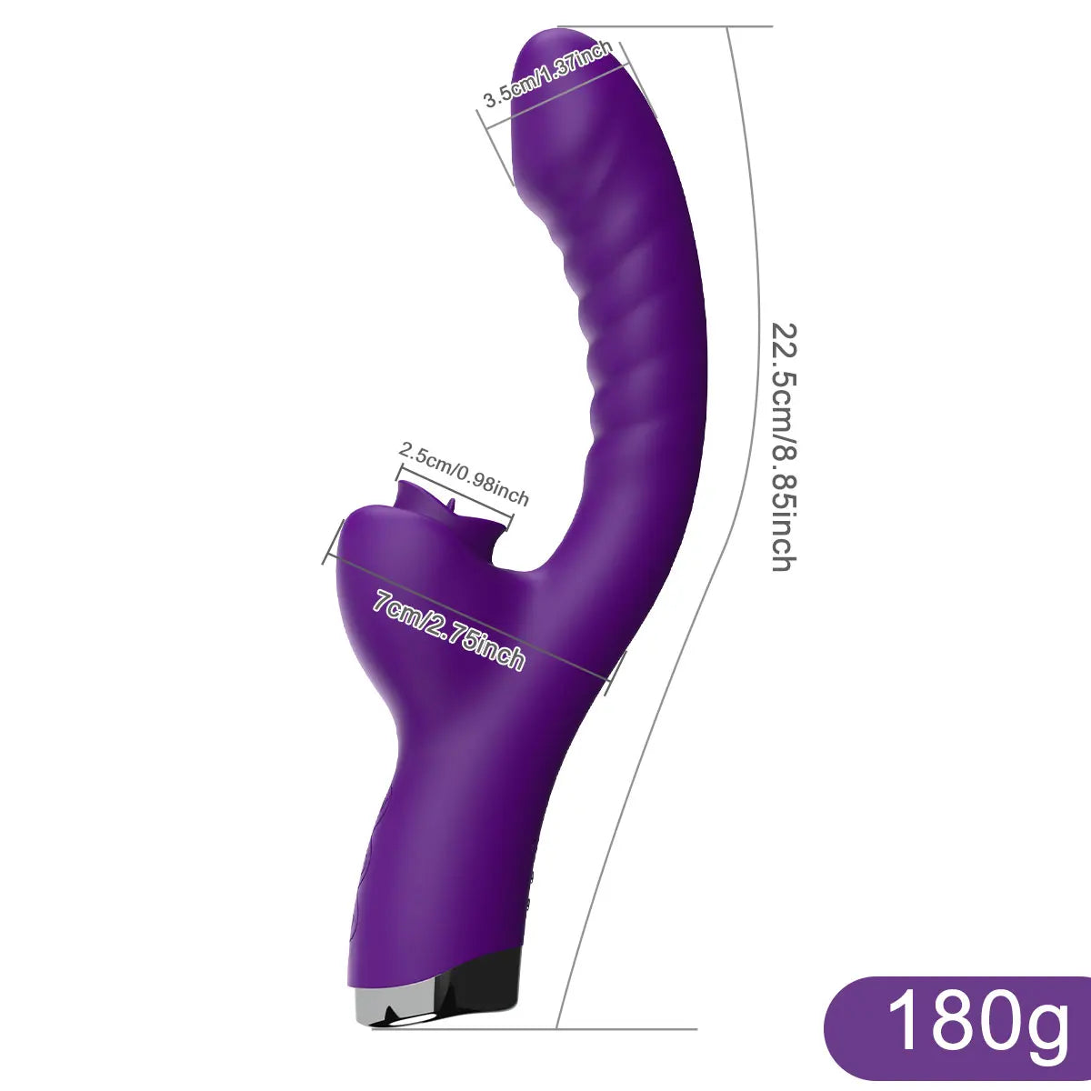 Hosey 2-in-1 Tongue Vibrator
