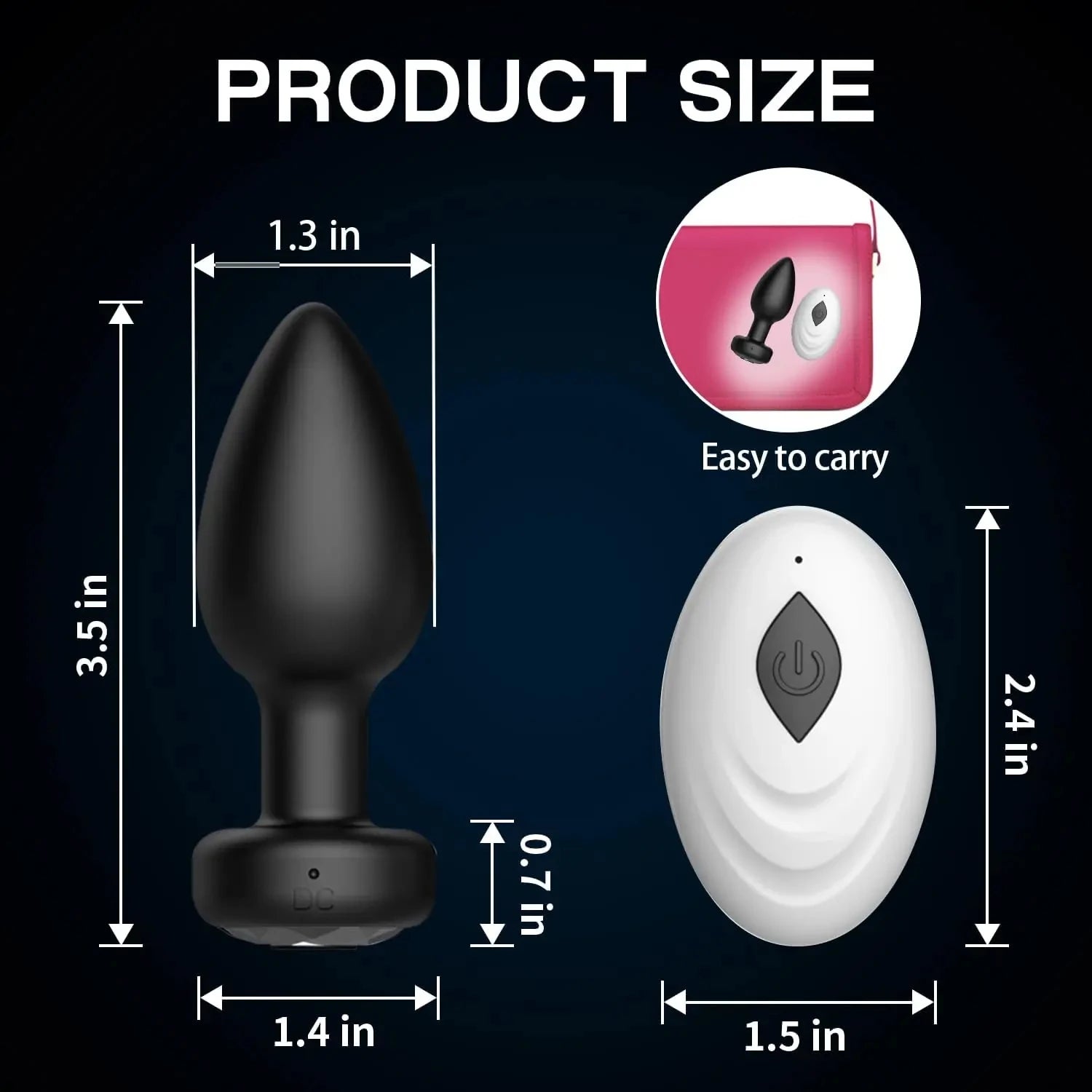 Hosey 10-Speed Remote Vibrating Plug