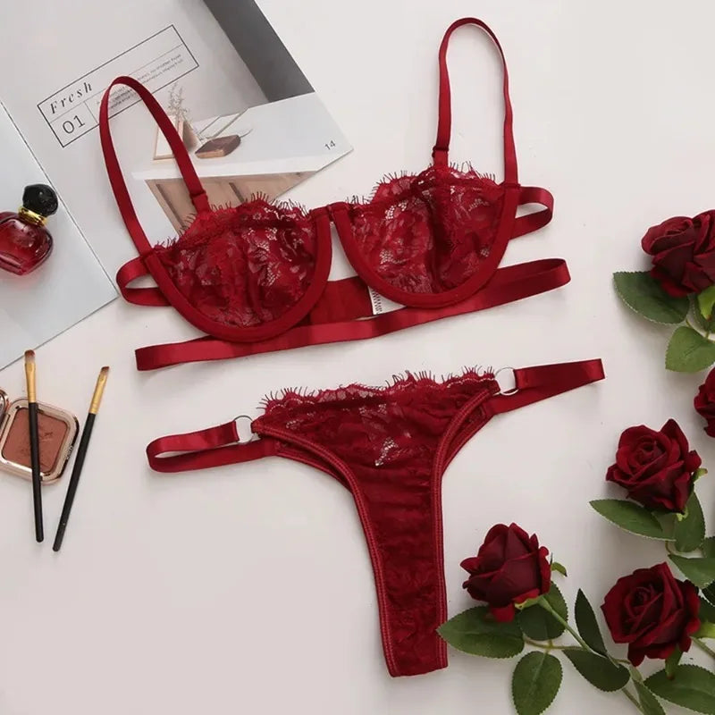 Hosey Floral Bra & Briefs Set