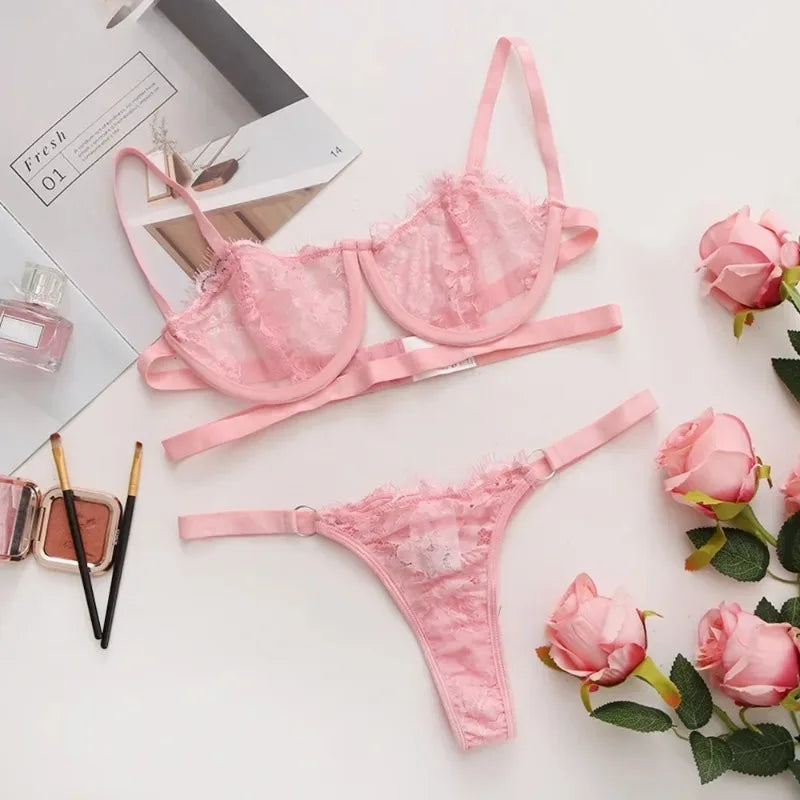 Hosey Floral Bra & Briefs Set