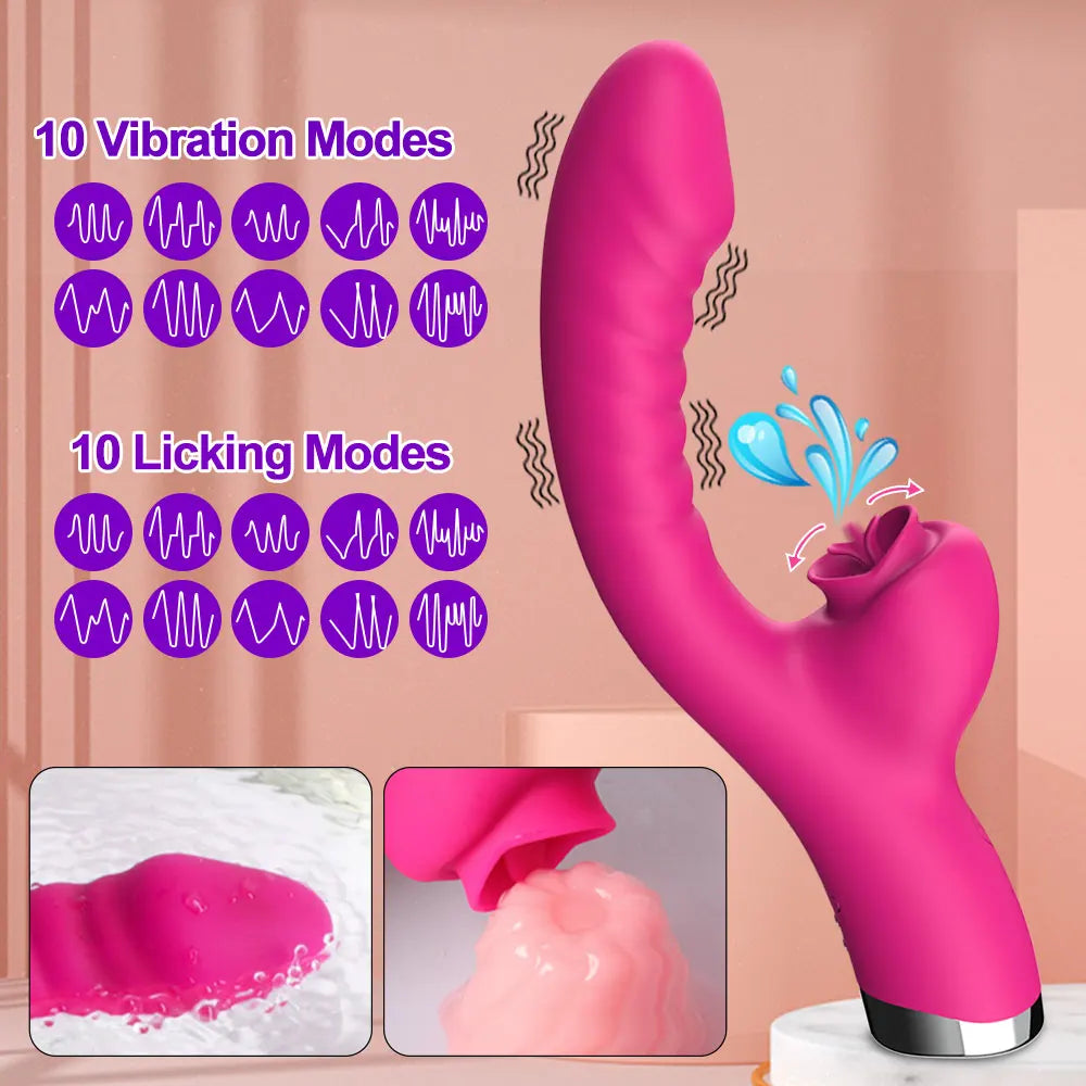 Hosey 2-in-1 Tongue Vibrator